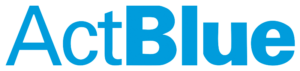 Sky blue logo for Act Blue